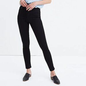 Madewell 10" High Rise Skinny Jeans Carbondale Wash Black Size 24